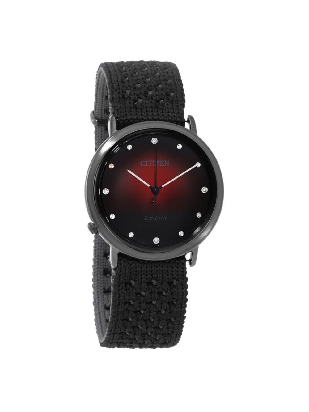 NWT Citizen Eco-Drive Crystal Black Dial Ladies Watch